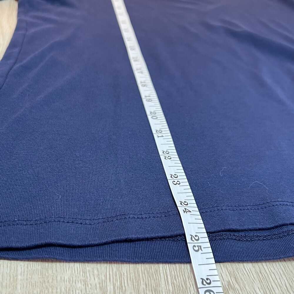 Chico's Tee Shirt Womens XL (3) Blue Crew Neck Short Sleeve - Picture 8 of 9
